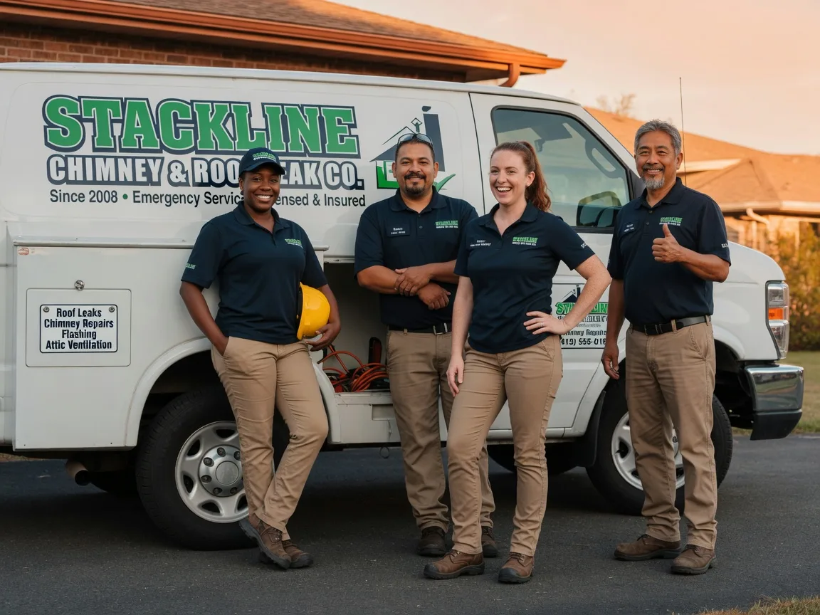 Chimney flashing repair company in Pinehurst, TX
